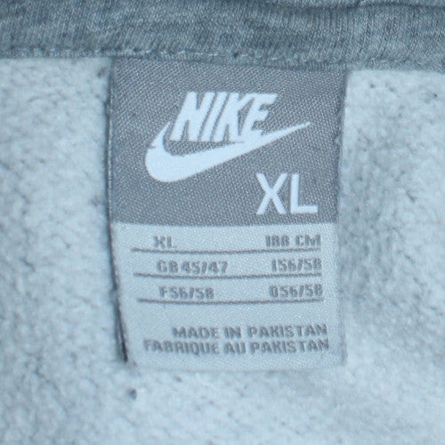 Mens UK Size XL Nike Grey Pullover Hoodie