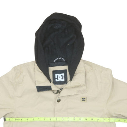 DC Shoes Boys Beige Hooded Waterproof Winter Parka Jacket Size 12