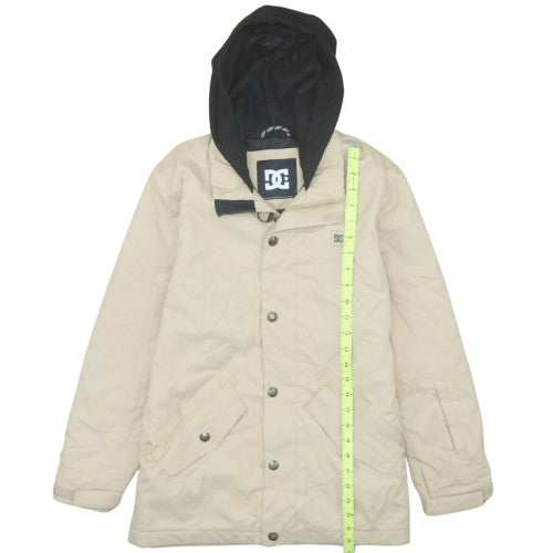 DC Shoes Boys Beige Hooded Waterproof Winter Parka Jacket Size 12