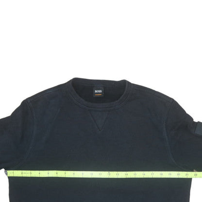 Mens UK Size L HUGO BOSS Black Pullover Sweatshirt