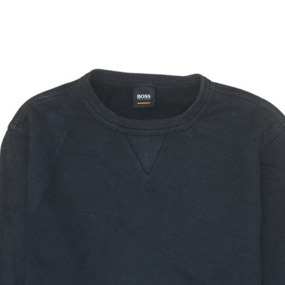 Mens UK Size L HUGO BOSS Black Pullover Sweatshirt