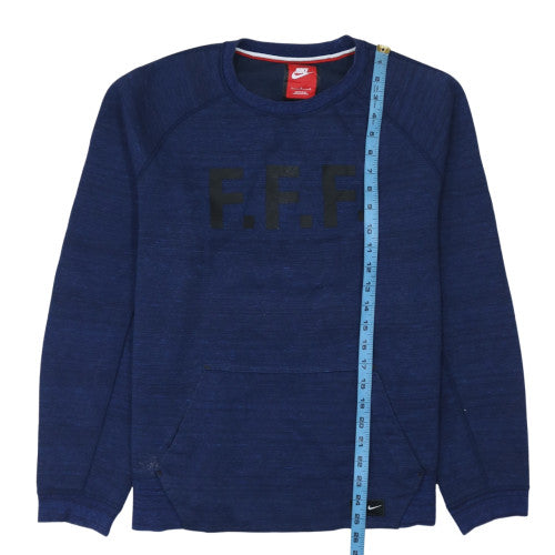 Mens UK Size L Nike Blue Pullover Sweatshirt