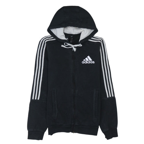 Mens UK Size S adidas Black Full Zip Hoodie