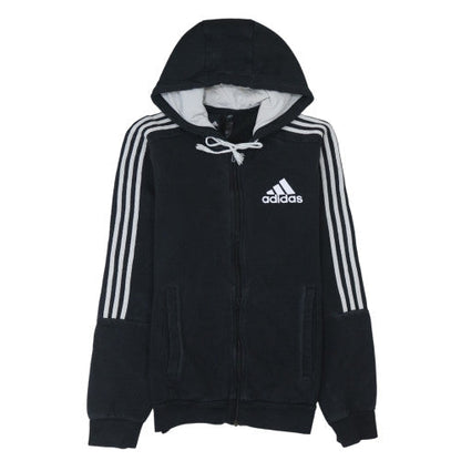 Mens UK Size S adidas Black Full Zip Hoodie