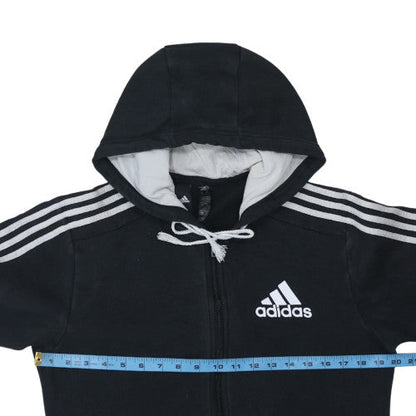 Mens UK Size S adidas Black Full Zip Hoodie