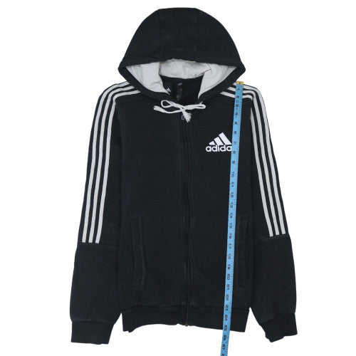 Mens UK Size S adidas Black Full Zip Hoodie