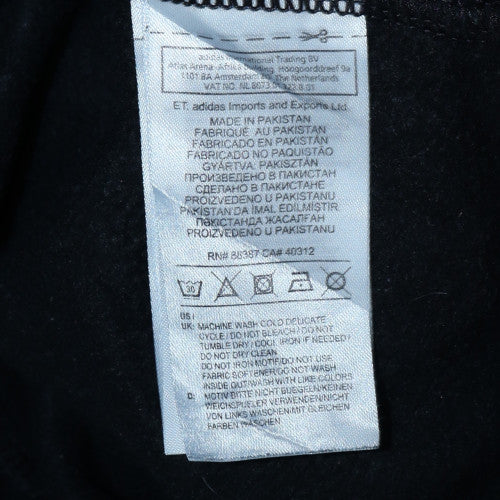 Mens UK Size S adidas Black Full Zip Hoodie