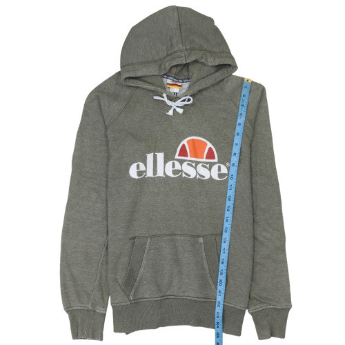 Mens UK Size S ellesse Green Pullover Hoodie