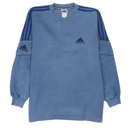 Mens UK Size L adidas Blue Pullover Sweatshirt