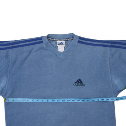 Mens UK Size L adidas Blue Pullover Sweatshirt
