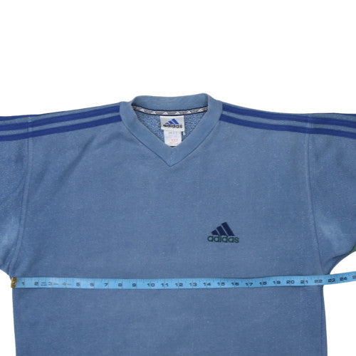 Mens UK Size L adidas Blue Pullover Sweatshirt