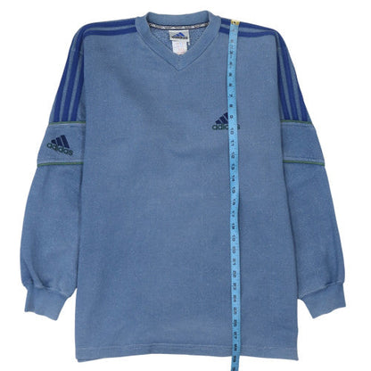 Mens UK Size L adidas Blue Pullover Sweatshirt