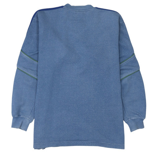Mens UK Size L adidas Blue Pullover Sweatshirt