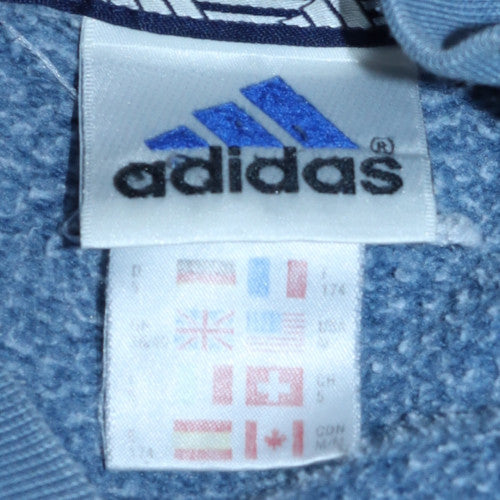 Mens UK Size L adidas Blue Pullover Sweatshirt