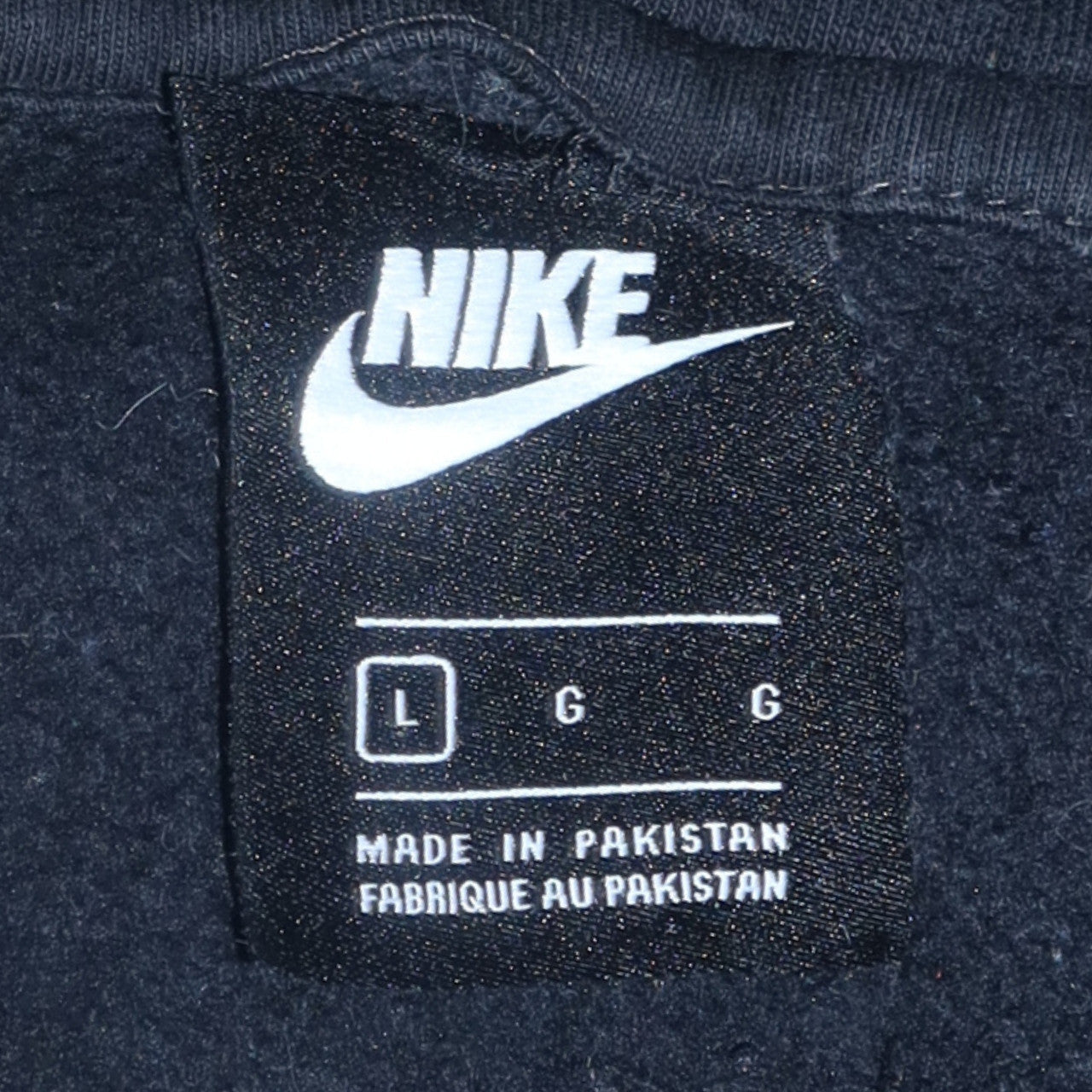 Mens UK Size L Nike Black Pullover Hoodie