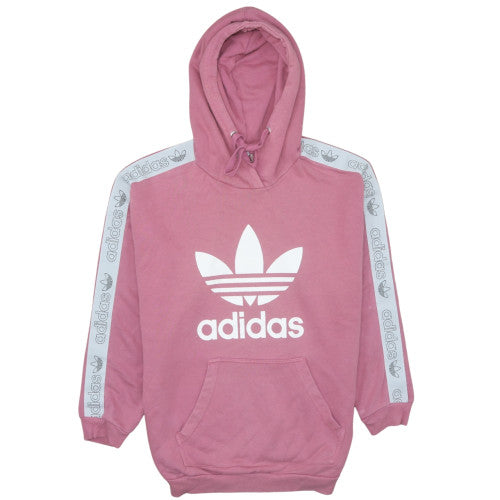 Womens UK Size 16 adidas Pink Pullover Hoodie