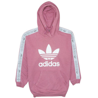 Womens UK Size 16 adidas Pink Pullover Hoodie
