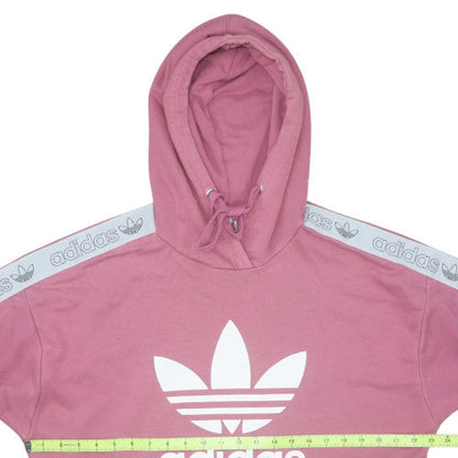 Womens UK Size 16 adidas Pink Pullover Hoodie