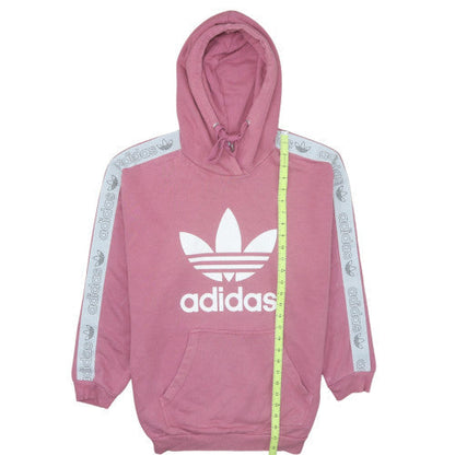 Womens UK Size 16 adidas Pink Pullover Hoodie
