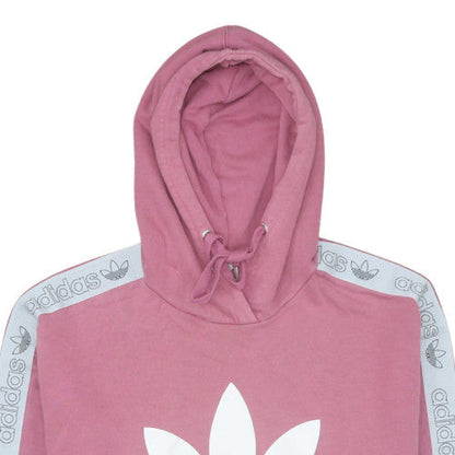 Womens UK Size 16 adidas Pink Pullover Hoodie