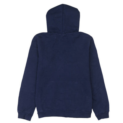 Puma Boys Navy Blue Pullover Hoodie 13-14 Years Logo Print Cotton Blend