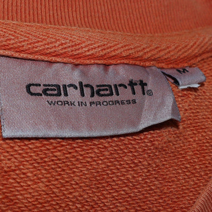 Mens UK Size M Carhartt Orange Pullover Sweatshirt