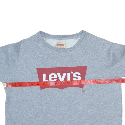 Levi's Boys Grey Crew Neck Pullover Sweatshirt Size 16 Cotton