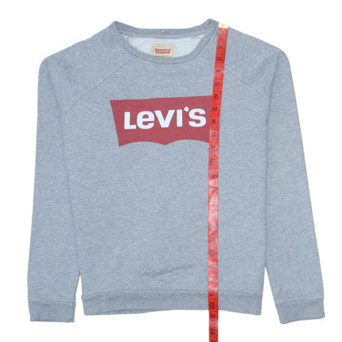 Levi's Boys Grey Crew Neck Pullover Sweatshirt Size 16 Cotton