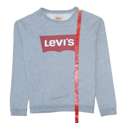 Levi's Boys Grey Crew Neck Pullover Sweatshirt Size 16 Cotton