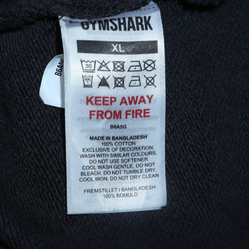 Mens UK Size XL Gymshark Regular Fit Sweatpants Black Trousers
