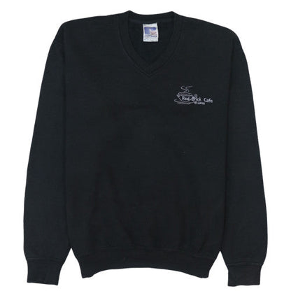 Mens UK Size L Russell Black Pullover Sweatshirt