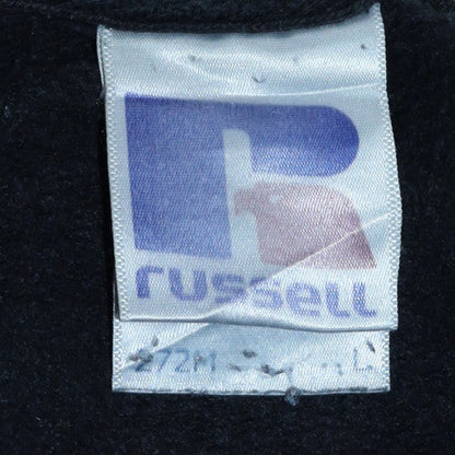 Mens UK Size L Russell Black Pullover Sweatshirt
