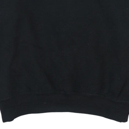 Mens UK Size L Russell Black Pullover Sweatshirt