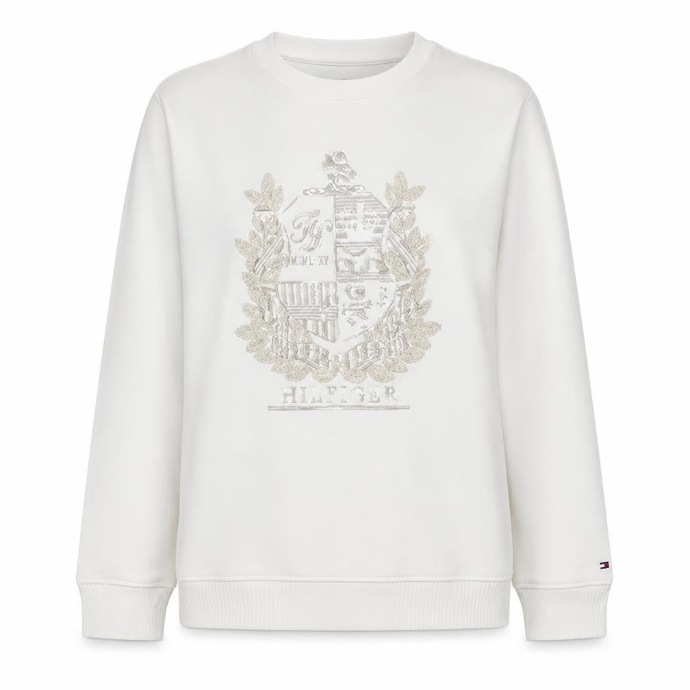 Womens UK Size S Tommy Hilfiger White Pullover Sweatshirt