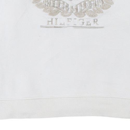 Womens UK Size S Tommy Hilfiger White Pullover Sweatshirt
