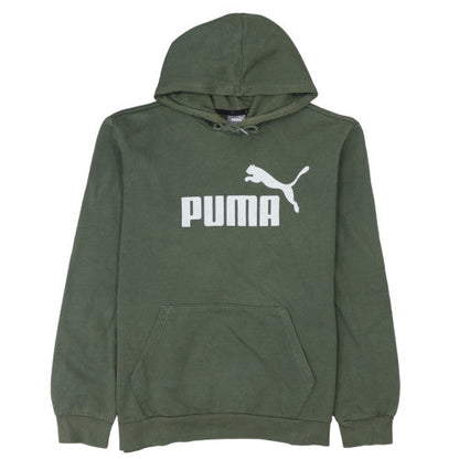 Mens UK Size L PUMA Green Pullover Hoodie