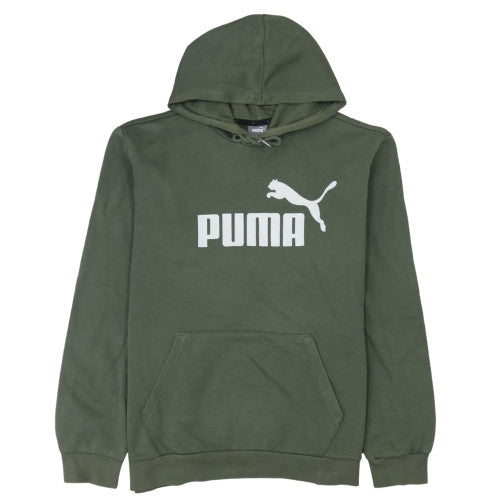 Mens UK Size L PUMA Green Pullover Hoodie