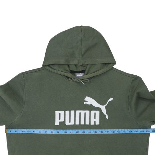 Mens UK Size L PUMA Green Pullover Hoodie