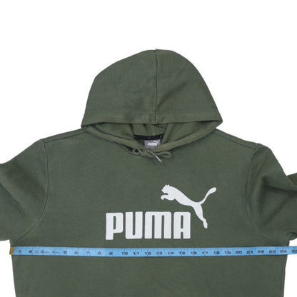 Mens UK Size L PUMA Green Pullover Hoodie