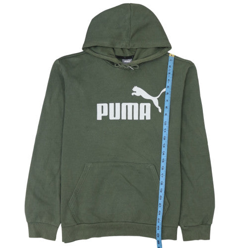 Mens UK Size L PUMA Green Pullover Hoodie