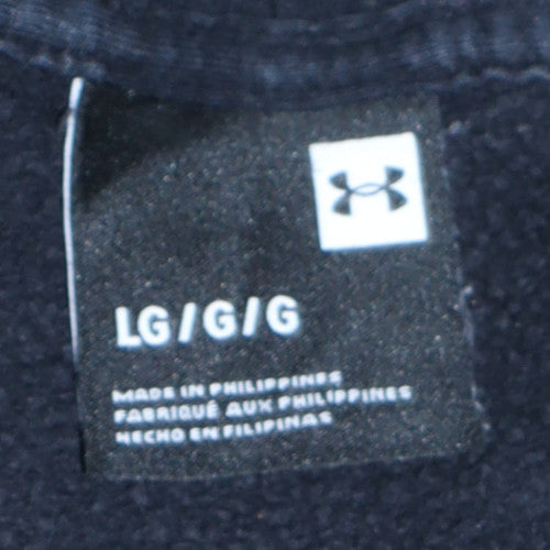 Mens UK Size L Under armour Black Pullover Hoodie