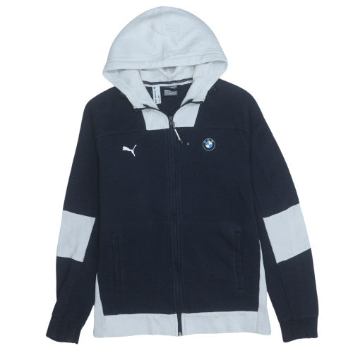 Mens UK Size M PUMA Blue Full Zip Hoodie