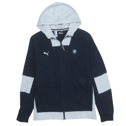 Mens UK Size M PUMA Blue Full Zip Hoodie