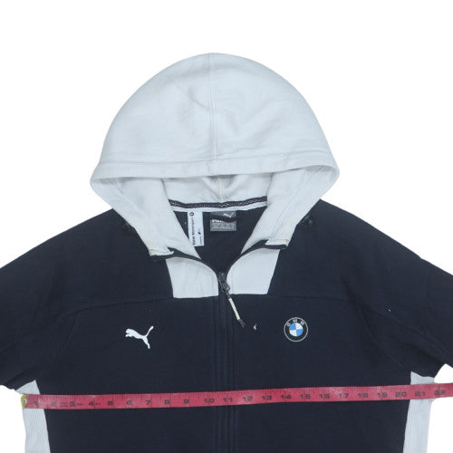 Mens UK Size M PUMA Blue Full Zip Hoodie