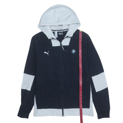 Mens UK Size M PUMA Blue Full Zip Hoodie