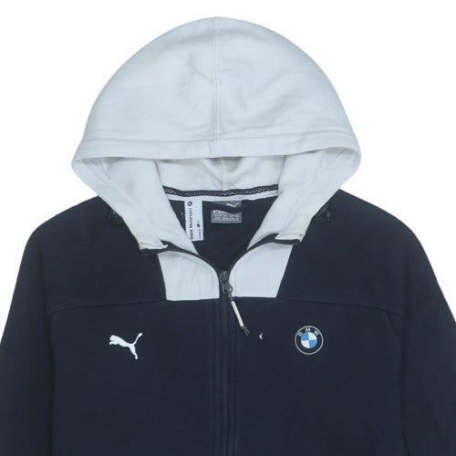 Mens UK Size M PUMA Blue Full Zip Hoodie