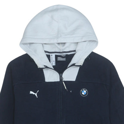 Mens UK Size M PUMA Blue Full Zip Hoodie
