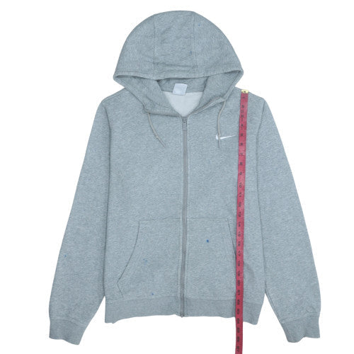 Mens UK Size M Nike Grey Full Zip Hoodie