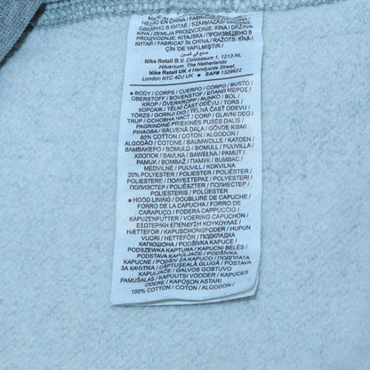 Mens UK Size M Nike Grey Full Zip Hoodie