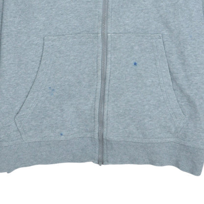 Mens UK Size M Nike Grey Full Zip Hoodie